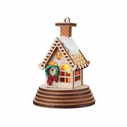 Ginger Cottages Santa's North Pole Express Box Car - Illuminated