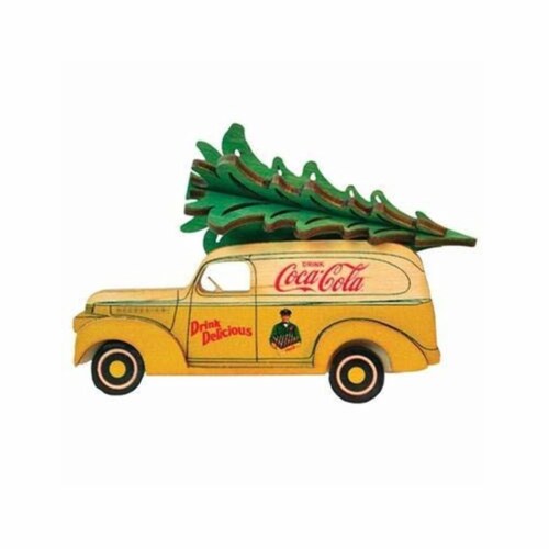 Ginger Cottages Coca-Cola Panel Van (CCO101) Ornament, Multi (#84200) Perspective: front