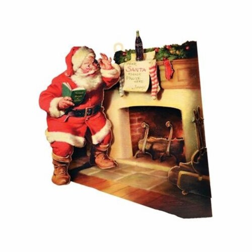 Ginger Cottages Coca-Cola Stockings were Hung (CCO107) Ornament, Multi (#84206) Perspective: front