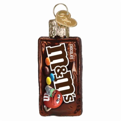 Old World Christmas 2.25 Mini M&M's Bag Gumdrops Collection Candy Mars Perspective: front