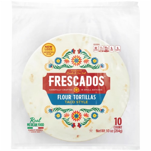 Frescados Taco Style Flour Tortillas Perspective: front