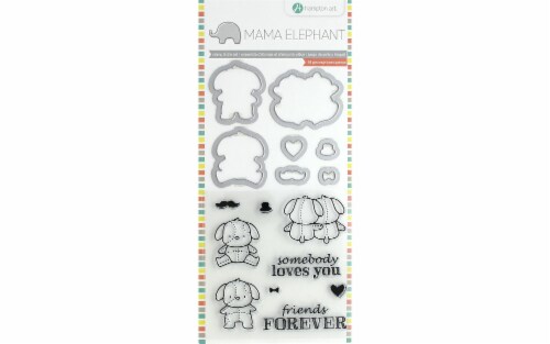 Mama Elephant Clear Stamp/Die Lovely Puppy Perspective: front