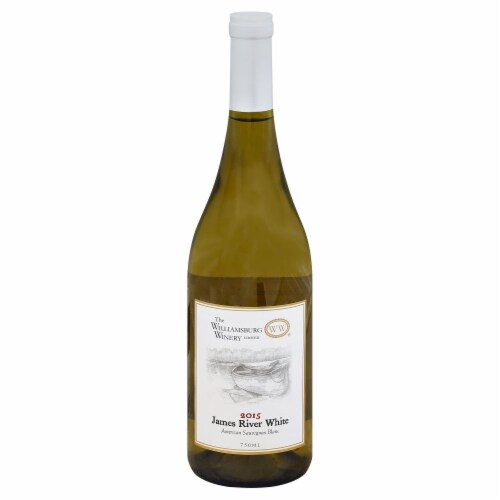 The WillIamsburg Winery James River White American Sauvignon Blanc Virginia White Wine Perspective: front