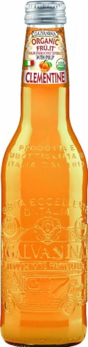 Galvanina Organic Clementine Organic Sparkling Soda Single Bottle Perspective: front