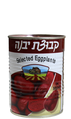 Kvuzat Yavne Selected Eggplants in Brine Perspective: front