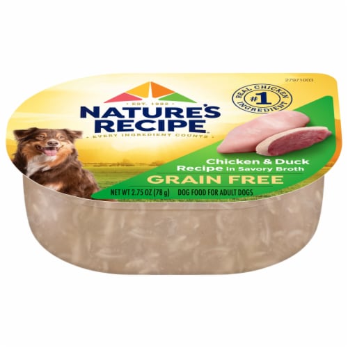 Nature s Recipe Grain Free Chicken Duck in Broth Wet Dog Food 2.75 oz Ralphs