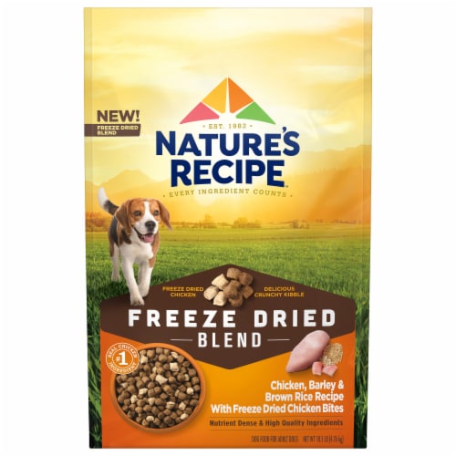 Nature's Recipe™ Freeze Dried Blend Chicken Barley & Brown Rice Recipe Dry Dog Food Perspective: front