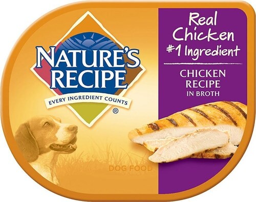 Nature's Recipe Chicken Recipe in Broth Wet Dog Food Perspective: front