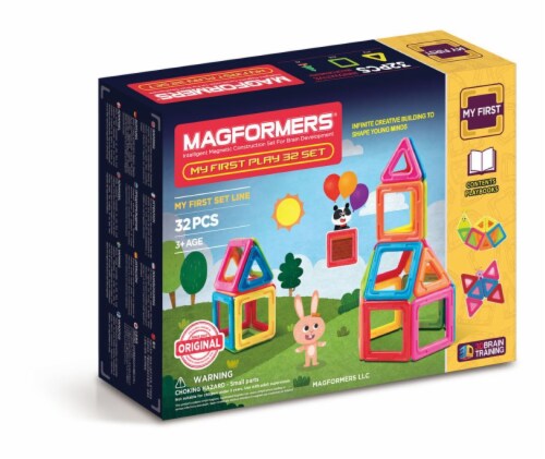MAGFORMERS® My First Play Building Set 32 Piece Perspective: front