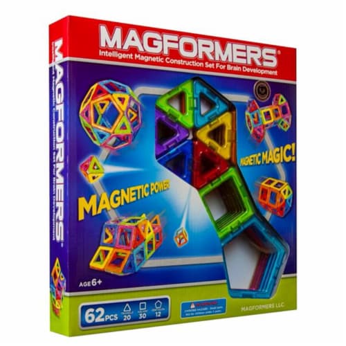  Magformers Basic Set (62-pieces) Magnetic Building