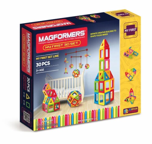 MAGFORMERS® My First Building Set 30 Piece Perspective: front