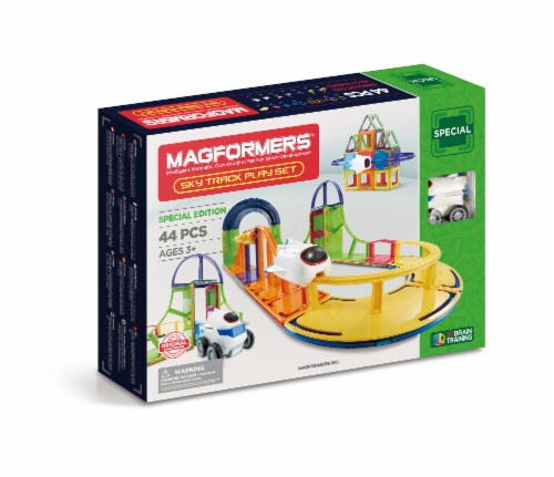 MAGFORMERS® Sky Track Play Building Set 44 Piece Perspective: front