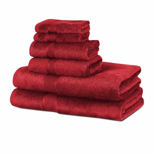 BLC 100% Cotton Bath Towels 6 Pack 2 Bath Towels, 2 Hand Towels