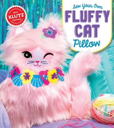 klutz fluffy cat pillow