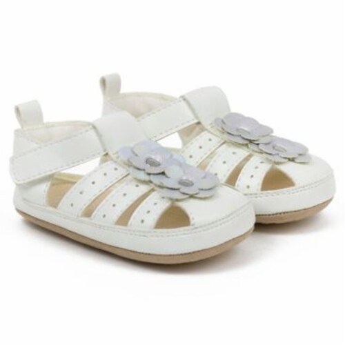 Robeez Flower Sandal White 18 24 Month Fry s Food Stores