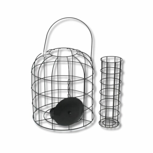 As Seen On TV Squirrel Proof Fat Ball Hanging Bird Feeder Perspective: front