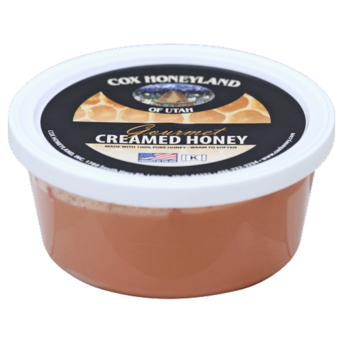 Cox Honeyland Gourmet Raspberry Creamed Honey Perspective: front