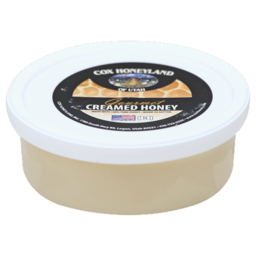 Cox Honeyland Creamed Honey Perspective: front