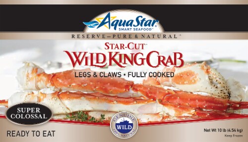 Aqua Star® Star Cut™ Fully Cooked Legs & Claws Wild King Crab Perspective: front