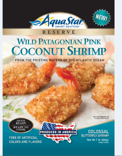 Aqua Star Wild Patagonian Pink Coconut Shrimp Perspective: front