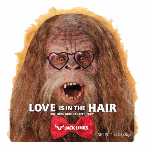 Jack Link's Love Is In The Hair Beef Jerky Perspective: front