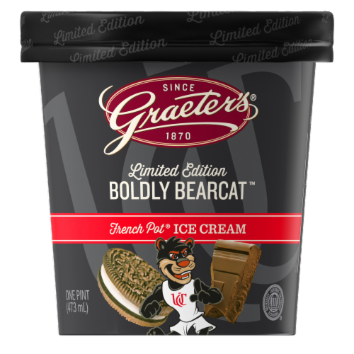 Graeter's® Boldly Bearcat™ Ice Cream Pint Perspective: front