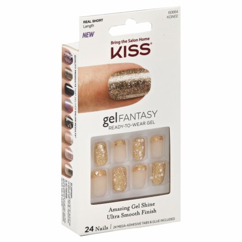 Kiss Gel Fantasy Adhesive Nail Kit Perspective: front