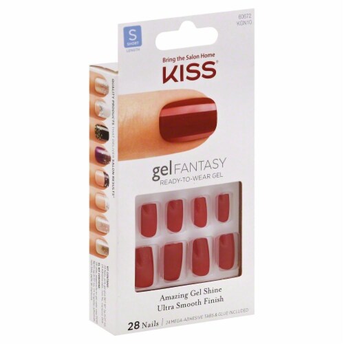 Kiss Gel Fantasy Whatever Ready-to-Wear Gel Manicure Kit Perspective: front