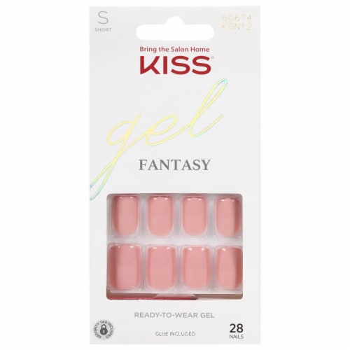 Kiss® Gel Fantasy Ribbons Short Nail Kit Perspective: front