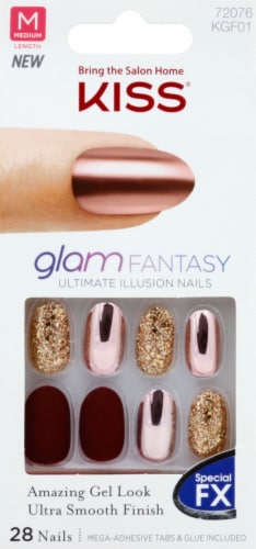 KISS Glam Fantasy Nails - Tan Lines Perspective: front