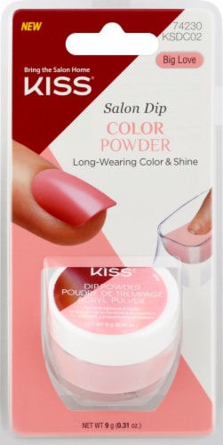 Kiss Big Love Salon Dip Color Nail Powder Perspective: front