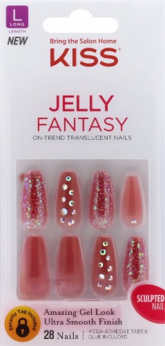 Kiss Jelly Fantasy Be Jelly On-Trend Translucent Nails, 1 ct - Kroger