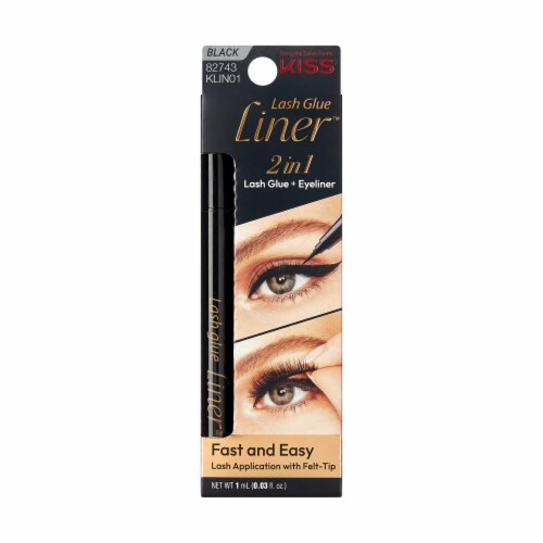 Kiss® 01 Lash Glue & Liner - Black Perspective: front