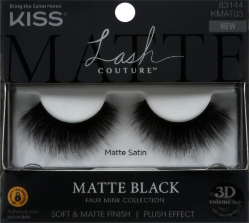 Kiss® Lash Couture™ Faux Mink Collection Matte Satin False Lashes Perspective: front