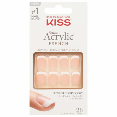 Kiss® Salon Acrylic™ French Nail Kit Perspective: front