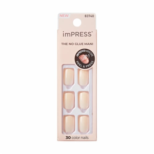 Kiss imPRESS Press-on Manicure - Point Pink Perspective: front