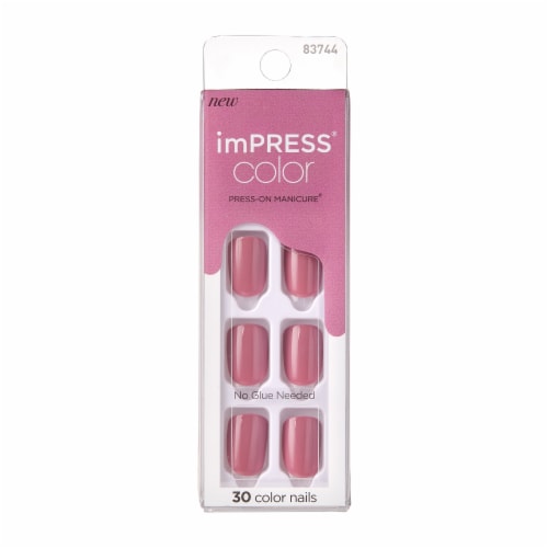 Kiss imPRESS Press-on Manicure - Petal Pink Perspective: front