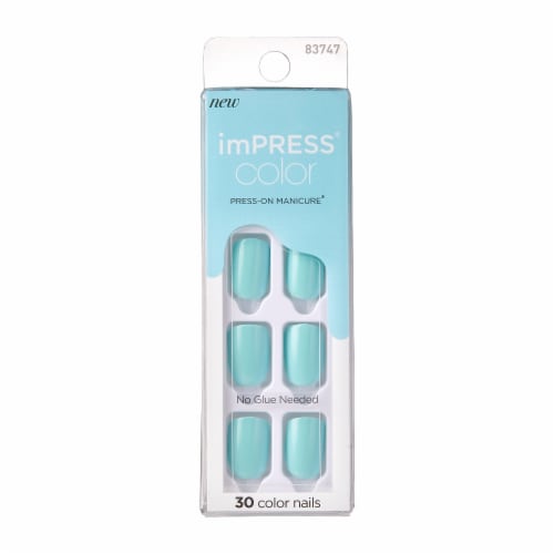 Kiss imPRESS Press-on Manicure - Mint To Be Perspective: front