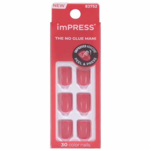 imPress® Color Reddy or Not Press-On Manicure Perspective: front