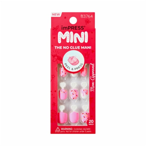 Kiss imPRESS Super Duper Mini Press-On Manicure Perspective: front