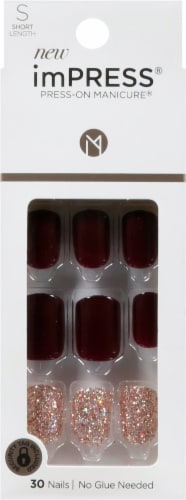 Kiss imPRESS® Short Press-On Manicure Nails Perspective: front