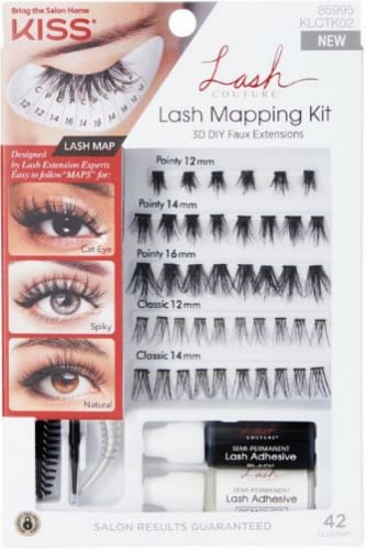 Kiss® Lash Couture™ Faux Extensions Lash Mapping Kit Perspective: front