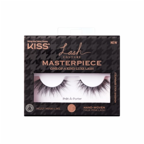Kiss® Lash Couture Masterpiece Fake Eyelashes - 01 Pret-A-Porter Perspective: front