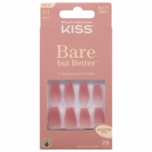 Kiss Bare But Better Nails - Nude Nude Perspective: front