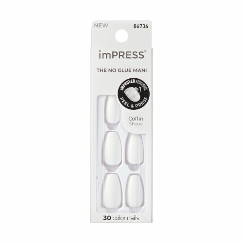 Kiss imPress® Color Press-On Nails - Frosting Perspective: front