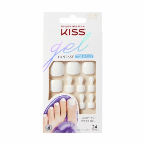 Kiss® Gel Fantasy Toenails- This is Classic Perspective: front