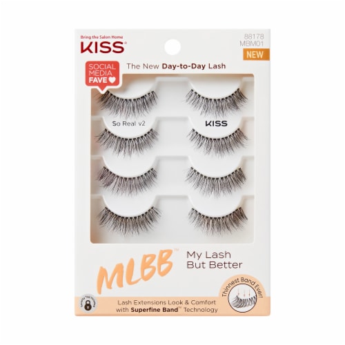 Kiss® MLBB™ Day-to-Day Faux Lashes Multipack Perspective: front