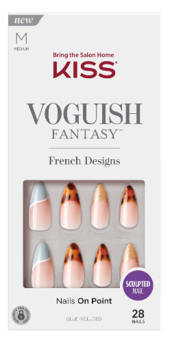 Kiss® Voguish Fantasy™ French Charmante Nails Perspective: front