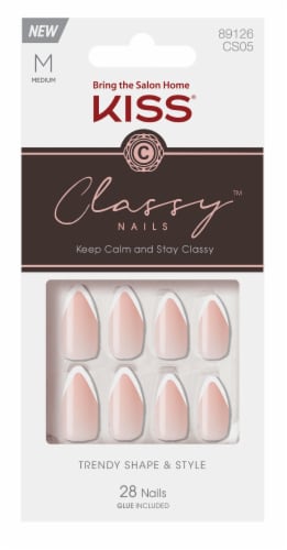 Kiss® Dashing Medium Classy Nails™ Perspective: front