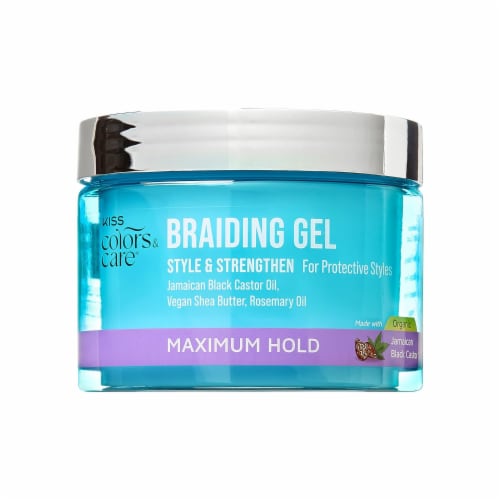Kiss Colors & Care® Maximum Hold Braiding Gel Perspective: front